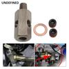 Stainless Steel 1/8'' NPT Oil Pressure Sensor Sendor Tee Adapter to 1/8 NPT Gauge T-Piece Car Accessories