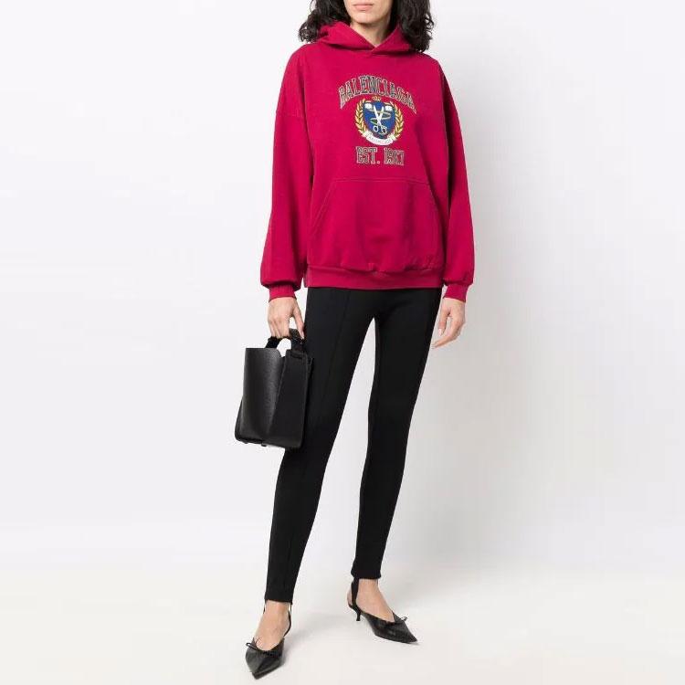 Balenciaga Sweatshirt Regular Fit Unisex Red 675003TLV906163