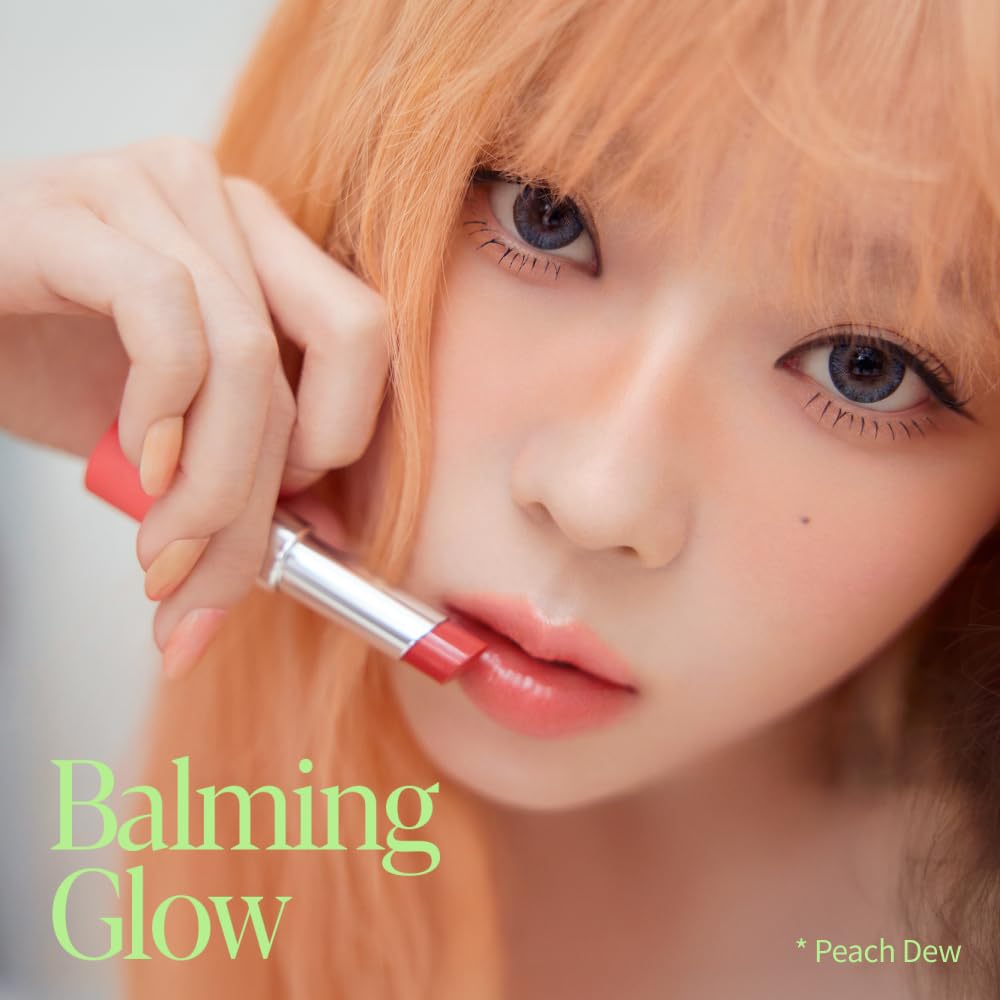 Espoir Nowhere Balming Glow Peach Dew 3g lipstick for warm clear color glossy lightweight Korean espoir official #15 Long-lasting undertones, payoff,