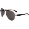 Men S 63 Mm Brown SunglaSSeS Matte Ruthenium