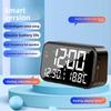 Large Digital Alarm Clock Rechargeable Bluetooth Speaker Smart LED Display Clock  Bedroom