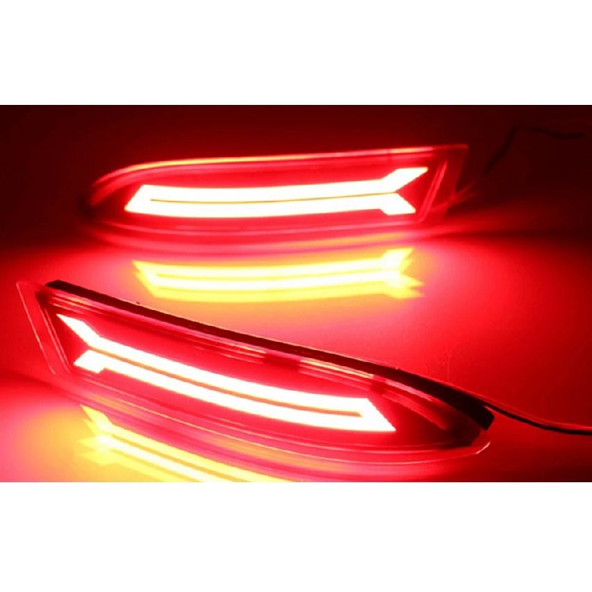 2PCS Car Reflector For Toyota Avanza 2015 2016 2017 LED Rear Fog Lamp Brake Light Bumper Light Auto Bulb Decoration Lamp
