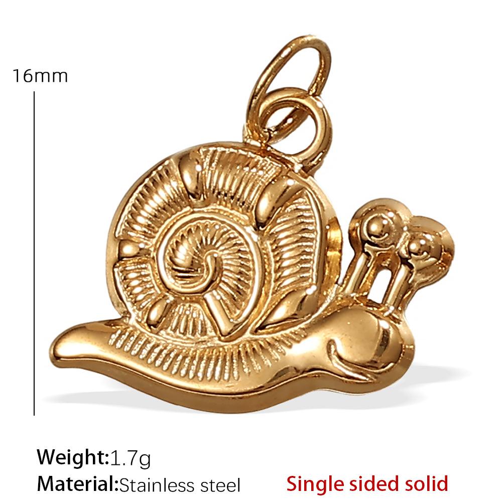 Stainless Steel Turtle Starfish Marine Life Pendant Plated Jewelry Accessories Diy Pendant Necklace