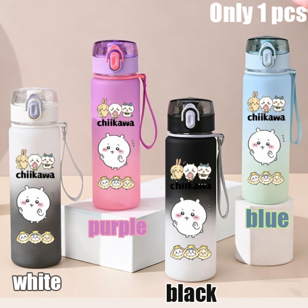 550ml Nanka Chiisakute Kawaii Yatsu School Drink Bottle Usagi Chiikawa Hachiware Plastic Gradient Color Water Cup Gourde Gift