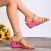 Fashion Women Sandals 2024 Summer Pumps Sexy Slippers Sandals Shoes Women High Heels Lady Mules Indoor Wedges Sandals Zapatos De Mujer