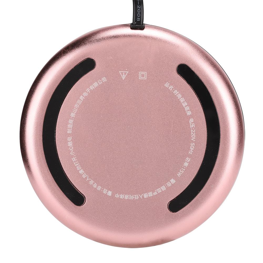 Electric Waterproof Touch Heating Cup Mat Warm Pad for Coffee Tea MilkGold EU 220V