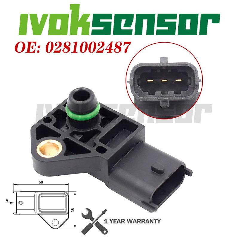 Для Opel Vauxhalll Astra G H Combo Corsa Meriva 1.7 CDT 0281002487 ДМРВ Датчик абсолютного давления во впускном коллекторе 97287868