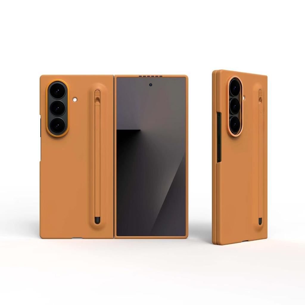 For Samsung Z Fold 8 Skin Sense Ultra Thin S Pen Phone Case Front Frame with Stylus for Galaxy ZFold8 Hard PC Protective Back