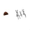 Miniature Sofa Couch Chair Model DIY Accessory Furniture Room Micro Landscape Gift Decorations Bunny