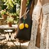 Zinc Zinc Alloy Fruit Keychain Inlaid Metal Nails Bag Charm Bag Accessories Cherry Pendant  Girls