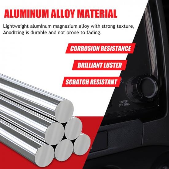 Mech Black Center Console Volume Knob Ring Trim For Nissan Frontier +