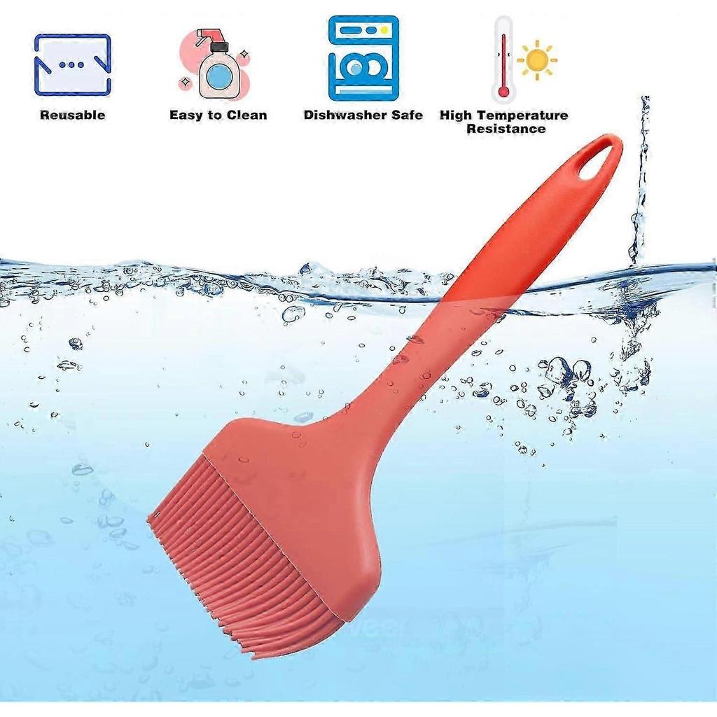 Silicone Basting Brush, Large BBQ Pastry Brush for Cooking, Extra Large Basting Brush for Grilling, Baking, Baking, for BBQ for Sauce, Butter, Marinad
