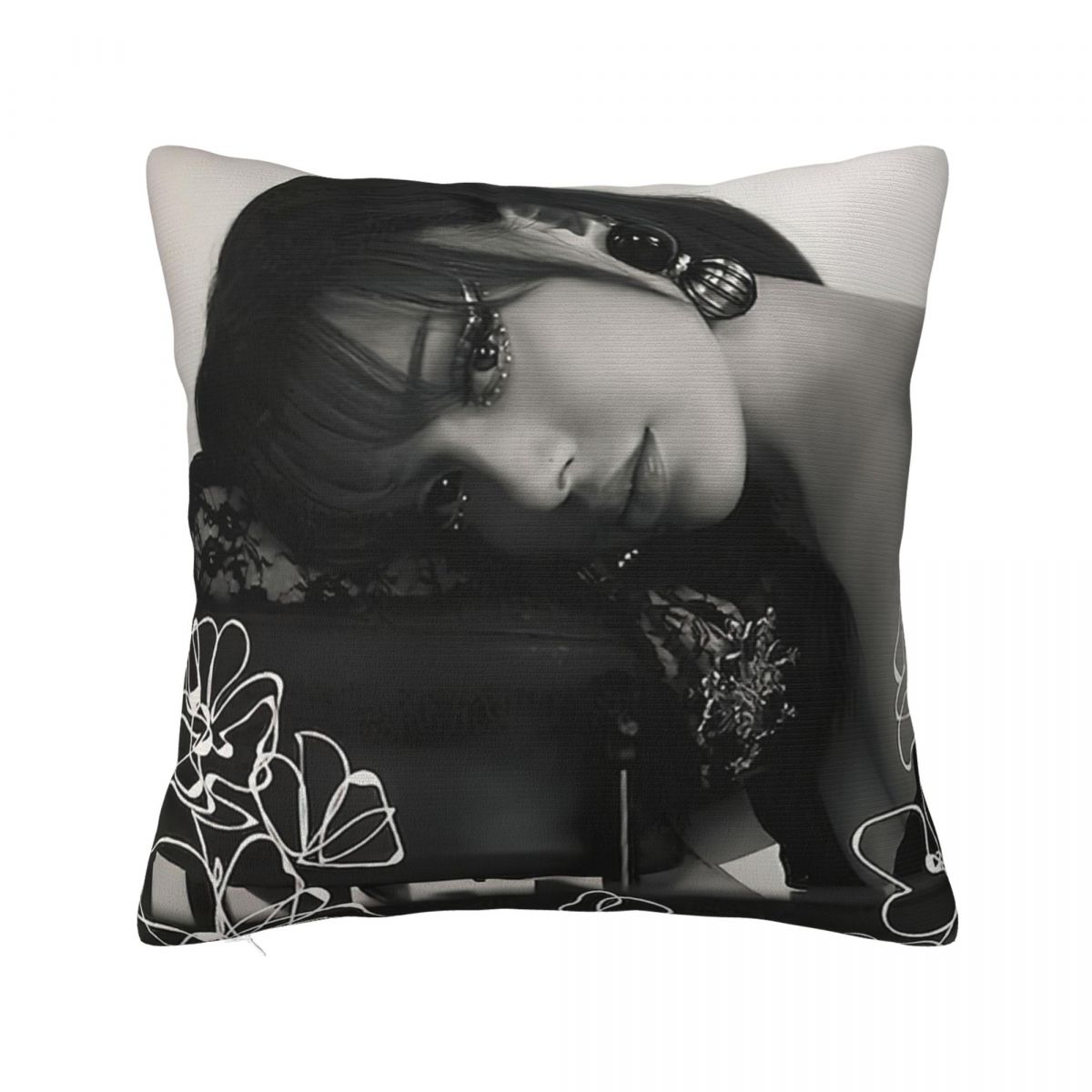 Ayliva Pop Singer Music Throw Pillow Cover Throw Pillow Creative Pillowcase 12x12Inch