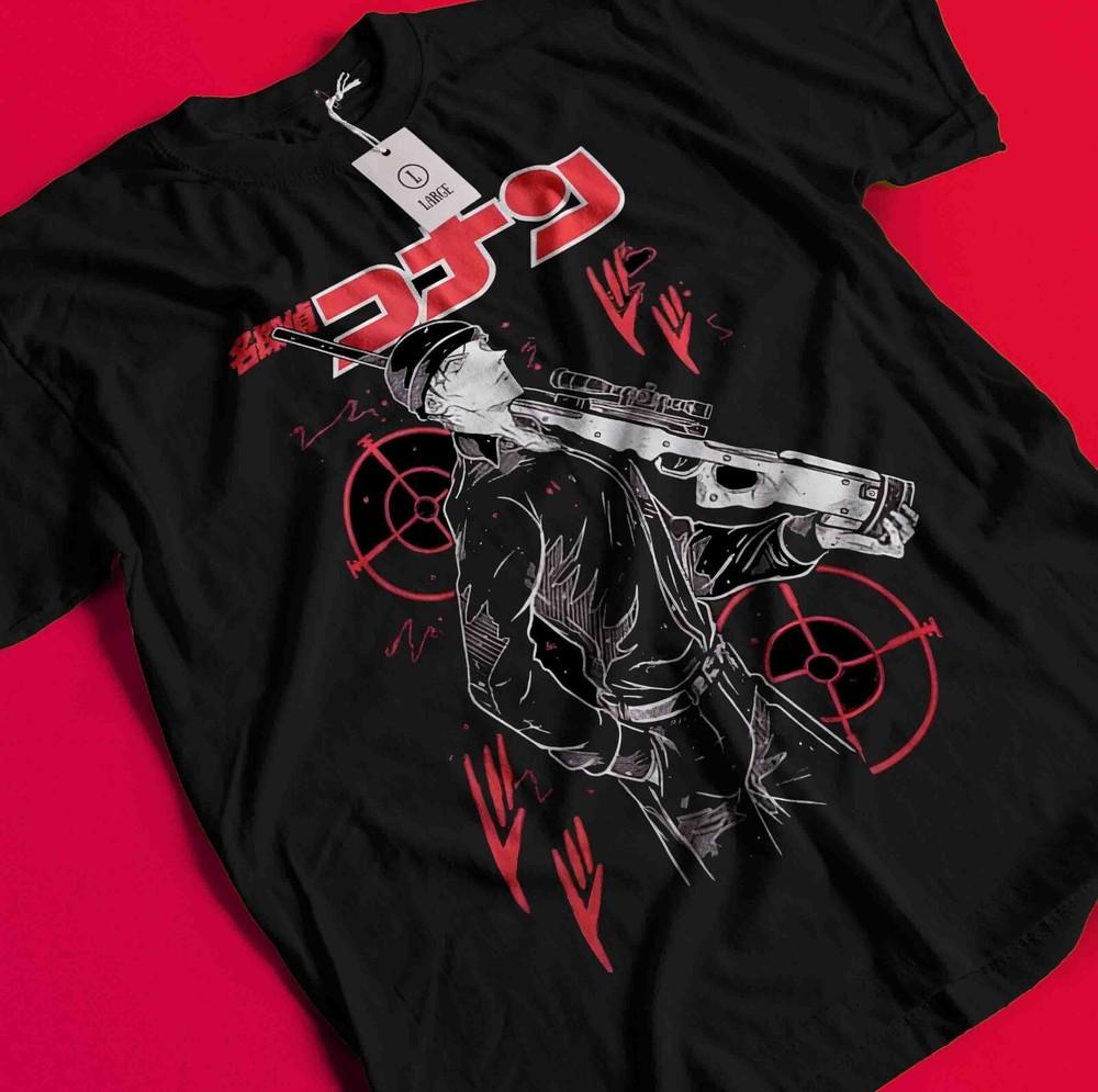 

Detective Conan T-Shirt Detective Conan Shirt Akai Shuichi Tee Vermouth Gin Ran BB1256 4XL