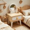 1:12 Scale Miniature Wooden Doll House Bedroom Furniture Model Figurine For Realistic Scene Setting Display Decoration