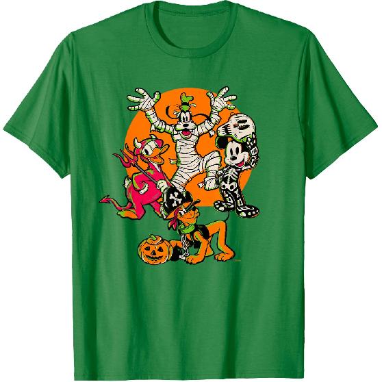 Disney 100 Mickey Donald Goofy & Pluto Halloween Costumes T-Shirt