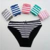 6 Pcs/lot Sexy Panties for Women Cotton Soft Female Underwear Lace Briefs Set Ladies Striped Bikini Intimates Lingerie