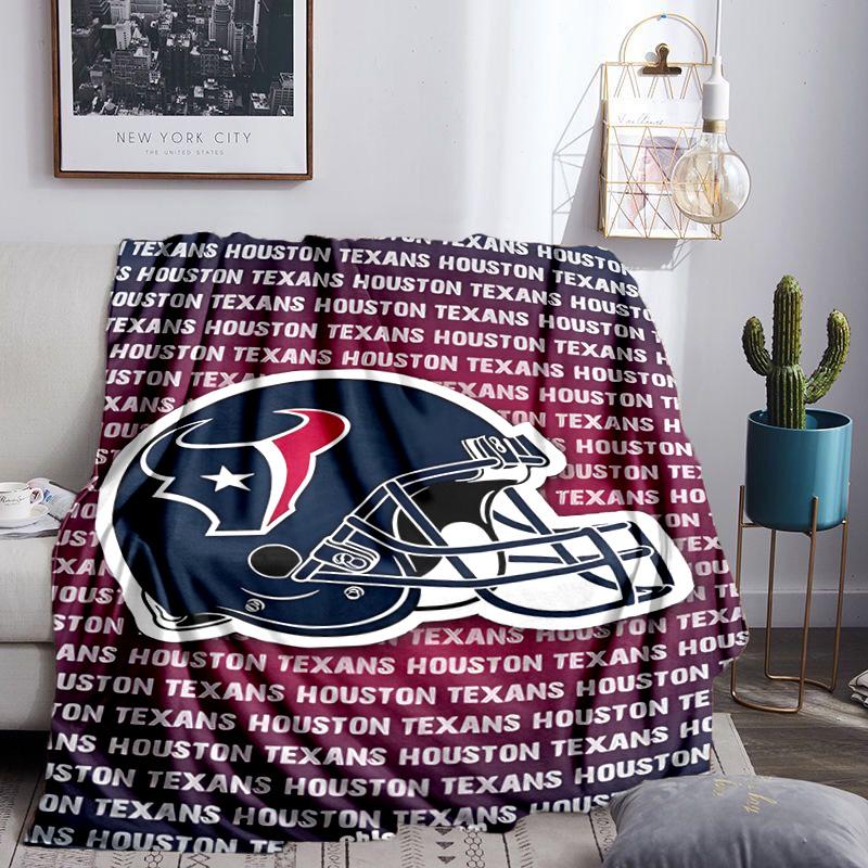 Basketball Texans Logo Blanket Lightweight Flannel Bedding Blanket Perfect for Travel, Camping, Living Rooms, Offices, Sofas, Fan Christmas Gift