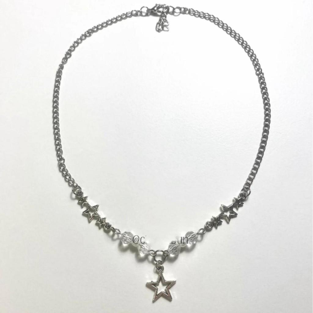 Y2k Star Pendant Necklace With Alloy Geometric Charm For Fashion Women