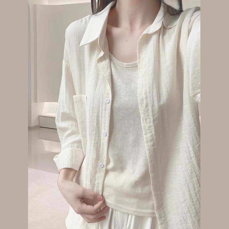 Women's Blue Sunscreen Jacket: Spring/Summer 2025, Casual Loose Fit, French Long Sleeve Temperament Top