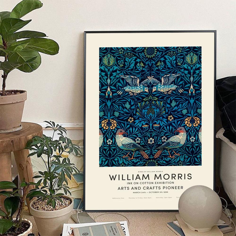 William Morris The Museum Art Exhibition Art Poster Anime Posters Sticky Vintage Room Home Bar Cafe Decor Kawaii Room Decor