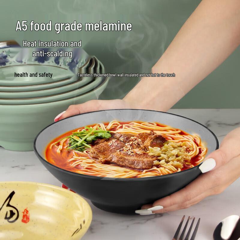 Chaitang Crafted Melamine Ramen & Soup Bowl