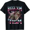 Autism Funny Rizz Em With The Tism Meme Autistic Racoon T-Shirt