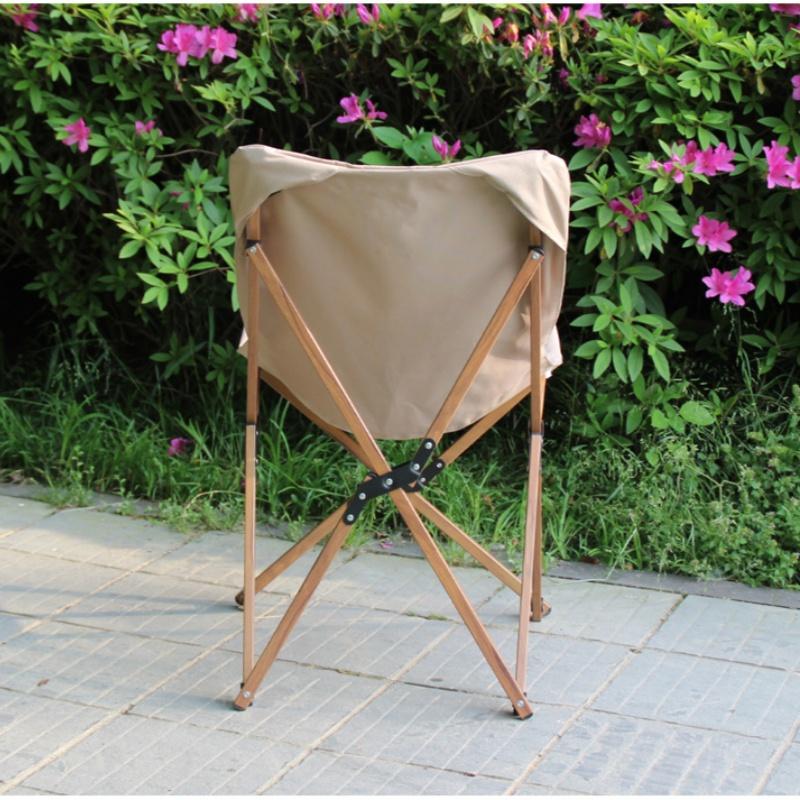 Outdoor Folding Chair Raised Butterfly Chair Detachable Camping Chair Portable Recliner Fishing Picnic Chair Send Storage Bag