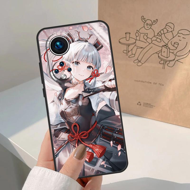Genshin Impact Kamisato Ayaka For Huawei P20 P30 P40 P60 Pro P Smart Nova 9 5T Honor 70 90 50 Magic5 Lite X7a X9a X8a Case