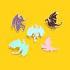 Alloy Stylish Dinosaur Badge Unique Cute Cartoon Design Perfect For Fashion Lovers Everywhere