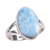 Natural Republic Larimar Gemstone 925 Solid Sterling Silver Gift Ring S.6 V1q40