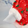 Christmas Santa Coat for Porch Goose Decoration