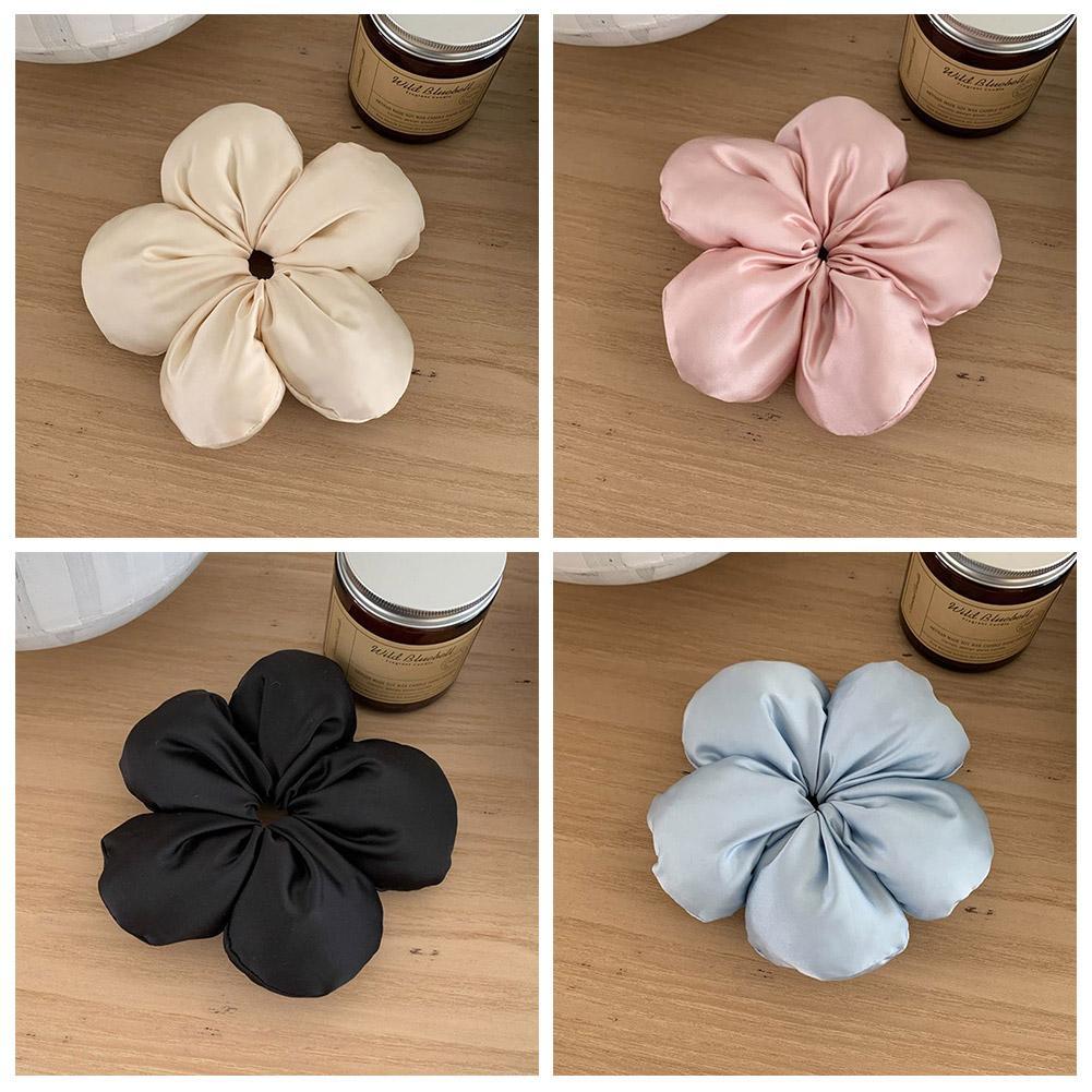 Handmade Flower Hair Tie Cotton Hair Bands Women Fashion Accessories Hair Scrunchies Ponytail H E8J6