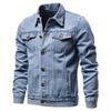 Spring and Autumn Men's Slim Denim Jacket Large Size Fashion Casual Cardigan Jacket
