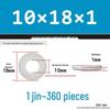 Extra Thick Galvanized Iron Flat Washer, Round, M3-M62