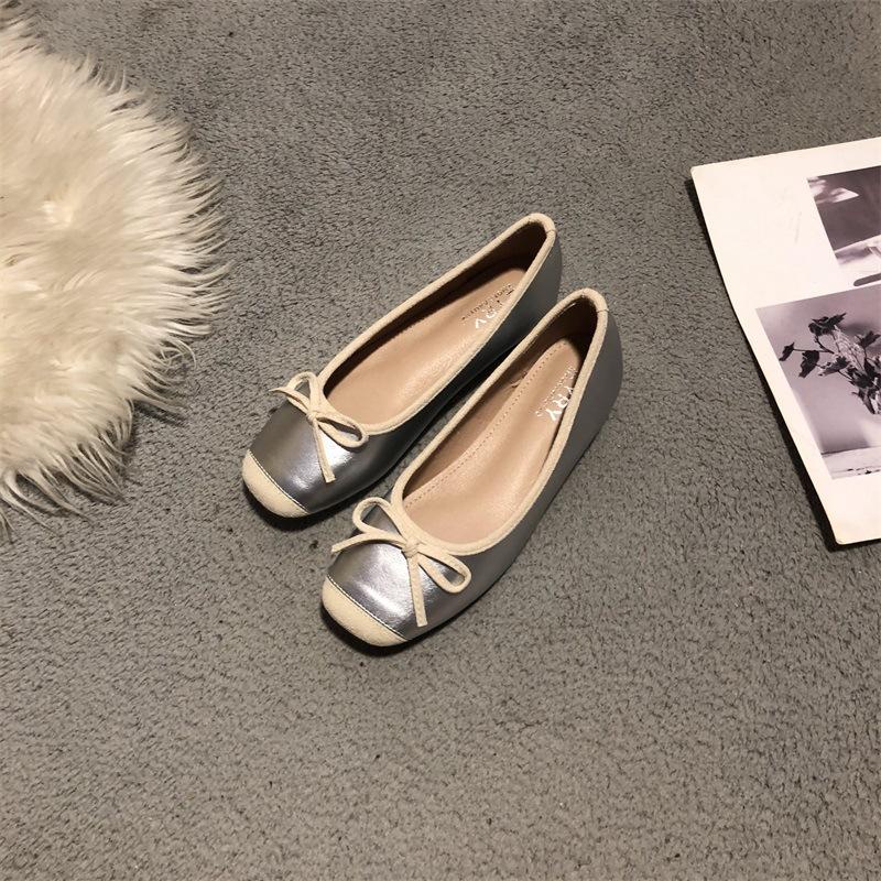 Fashion Shoes Women Shallow Slippers Flat Pantofle Soft 2025 Summer Rubber PU Sewing Shoes Rubber Slippers Shallow Slipers Women Summer