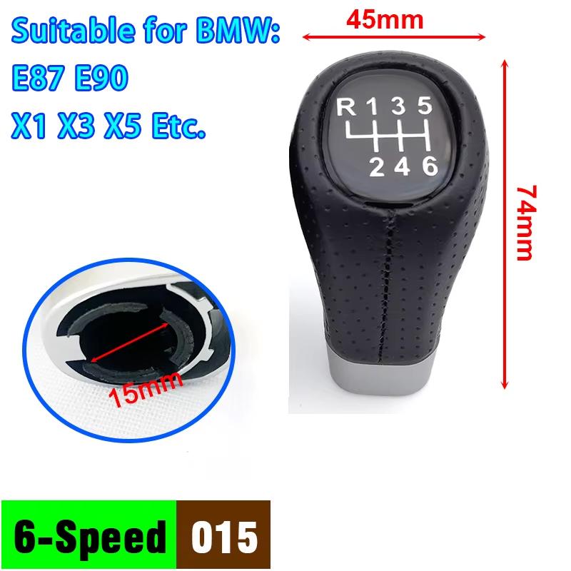 Suitable For BMW E87 X1 X3 X5 E46 E36 E82 Shift Knob Manual Transmission 5/6 Speed Shift Lever Head Manual TransmissionGear Stic
