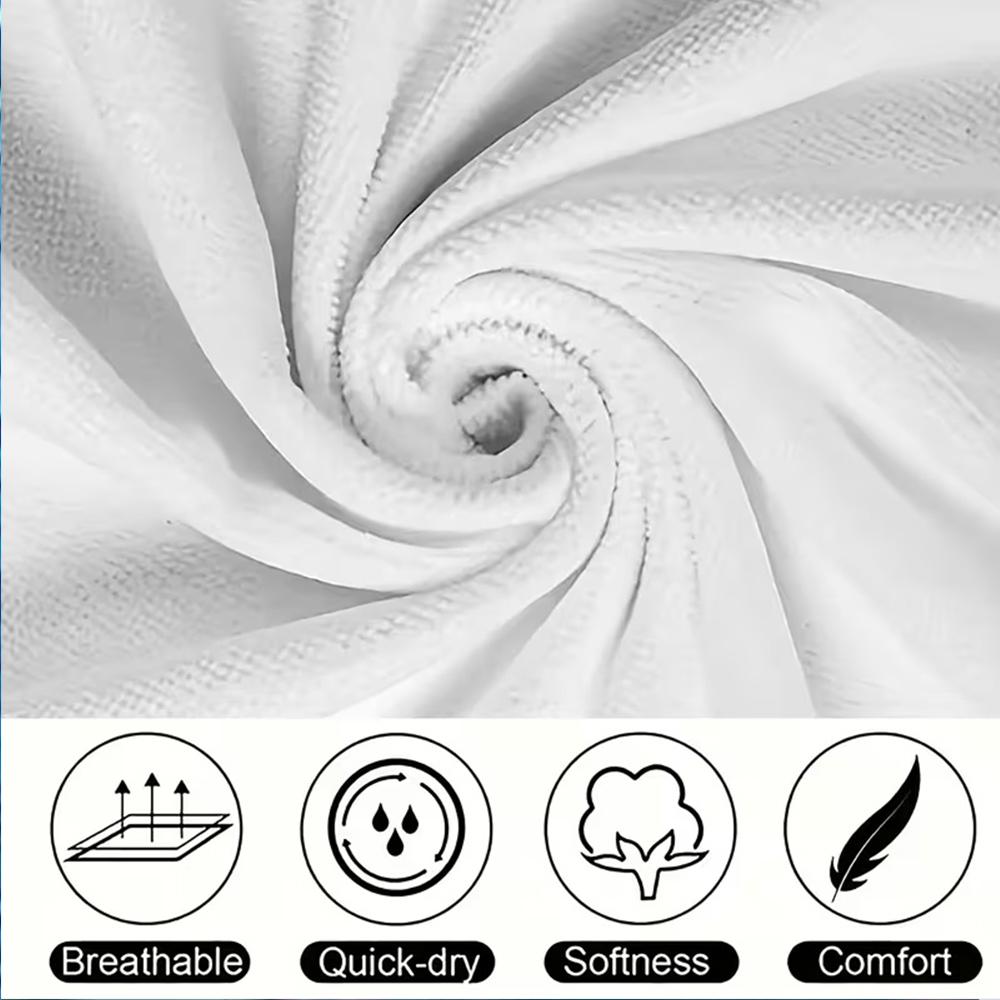 Blue Ocean Waves and Swirls Design Beach towel quick-drying for travel outdoor sports jogging beach and swimming