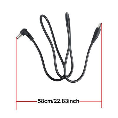 8Pcs Dc Cable Guitar Effect Pedal Patch Power Lead/Cord 60Cm Black Sizing 2.1 Mm