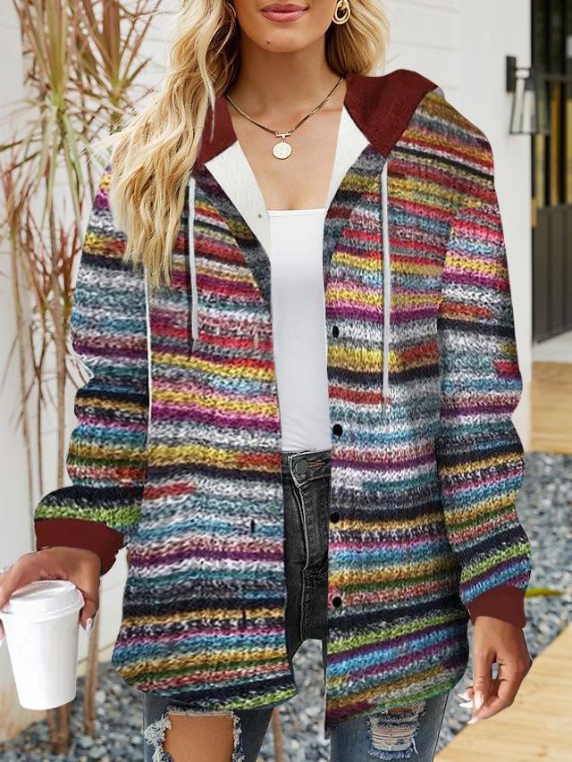 

2024 European & American Women s Autumn/Winter Casual Plaid Coat XL