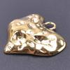 Personality 5pcs/Lot Stainless Steel Heart Pendants For Jewelry Making Supplies 18k Real Gold Plated Love Charm Pendant Findings