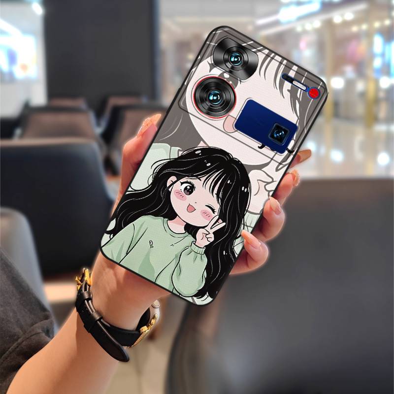 Nárazuvzdorné pouzdro na telefon Pouzdro na telefon Pro ZTE Nubia Z60 Ultra TPU Graffiti Módní design Pár Ochranné Protiprachové Roztomilé