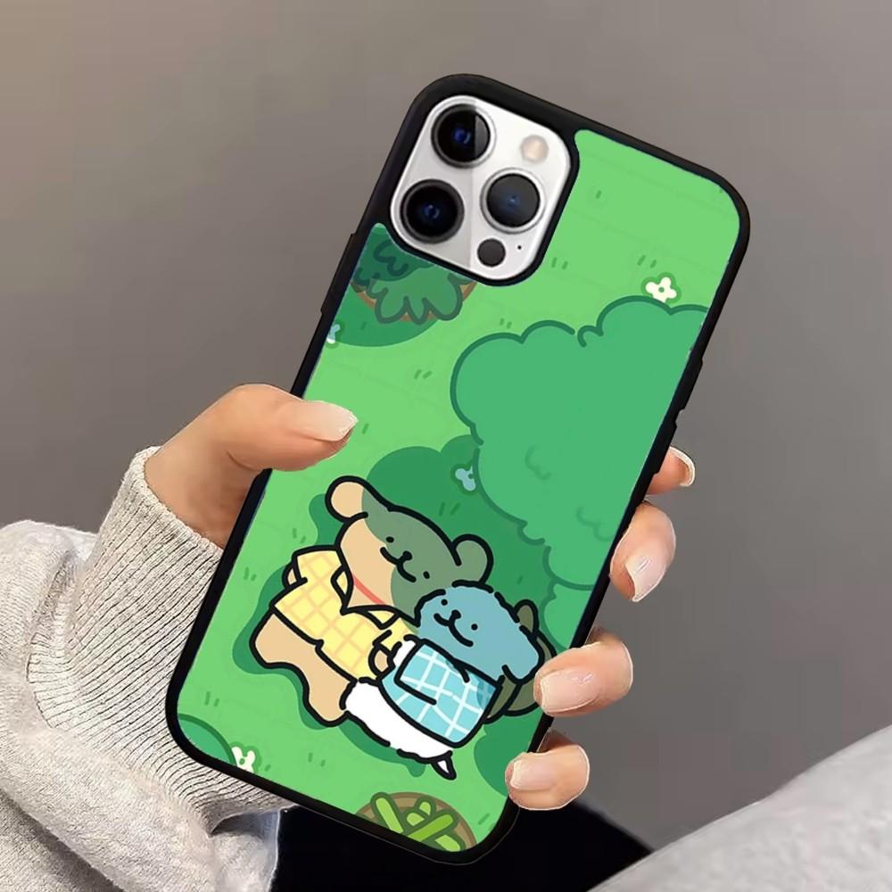 L-Line Puppy Maltese Phone Case For iPhone 16,15,14,13,12,11,Pro,Max,Plus,Mini,Magsafe,Magnetic Wireless Charging Case