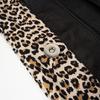 Leopard Flat Hobo Shopper Bag (Beige)