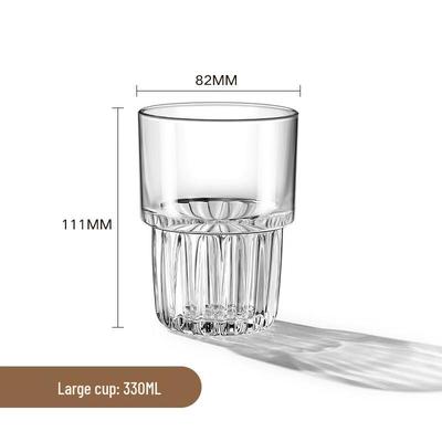 Stapelbare Glas Kaffee- & Getränketassen (9er-Set)