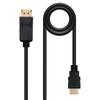 NANO CABLE Nanocable Displayport Cable 10.15.4302/ Displayport Male - Hdmi Male/ 2m/ Black