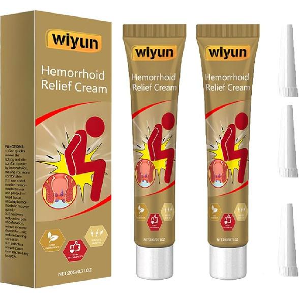 Herbal Hemorrhoids Cream, Chinese Hemorrhoid Cream, Body Care Cream for Men and Women (3pcs) 2pcs