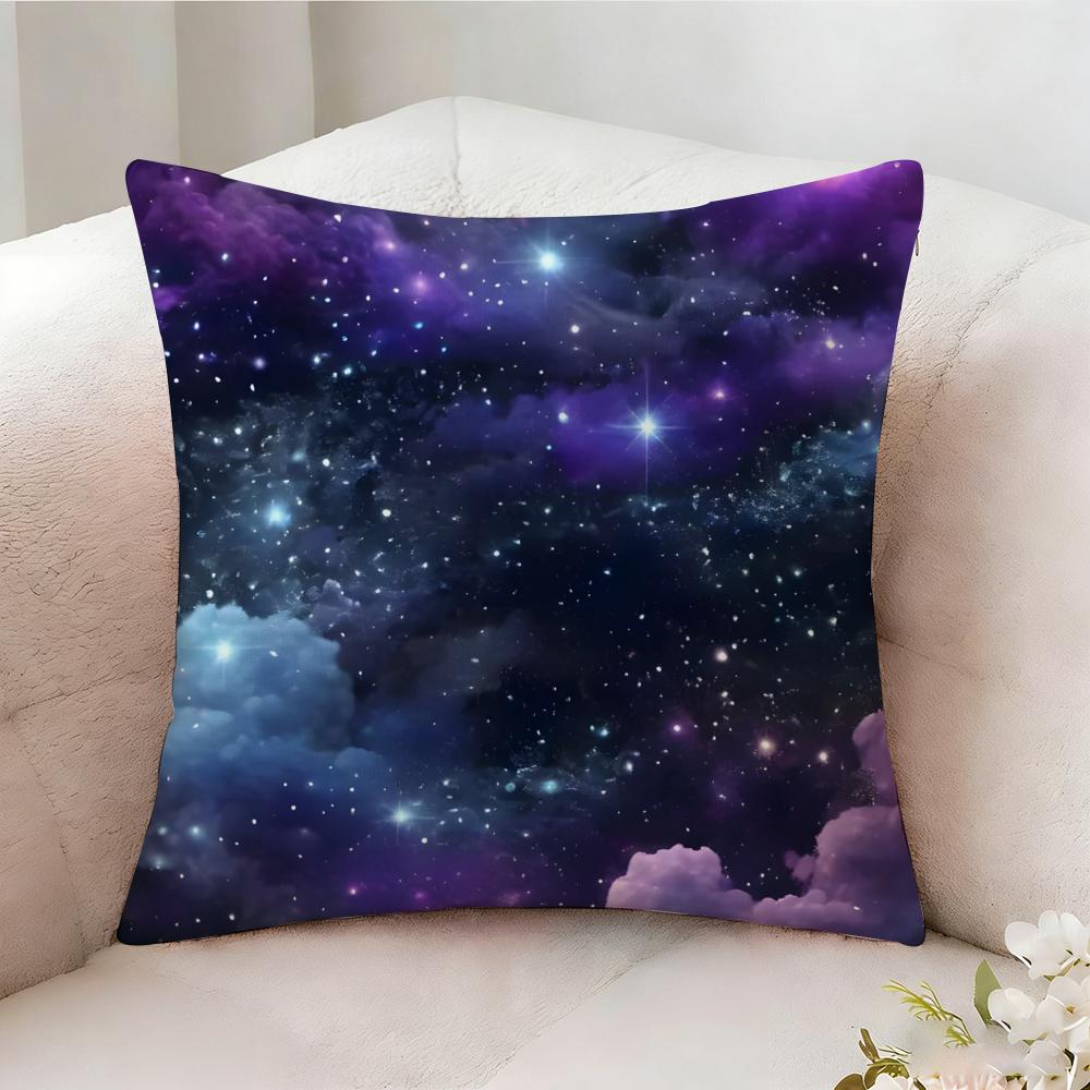 Space Starry Sky Pillow Case Pillowcase Doublesided Printed Sofa Cushion Bedroom Headboard Pillow