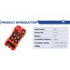 Nuovo Q404 4 Pulsanti Doppia Velocità Industriale Radio Wireless Telecomando per Gru interruttori argani Paranco binario Controller Gru