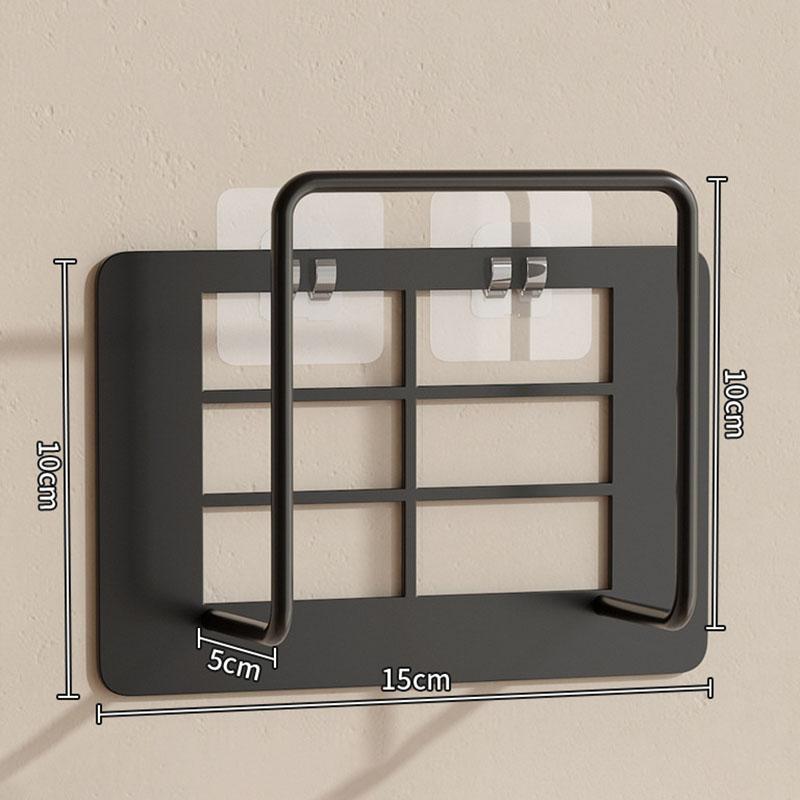 Wall Mount Router Stand Rack with Cable Management Design for Storage Box Bracket and Top Box, No Drilling Required, Wi-Fi Rack,